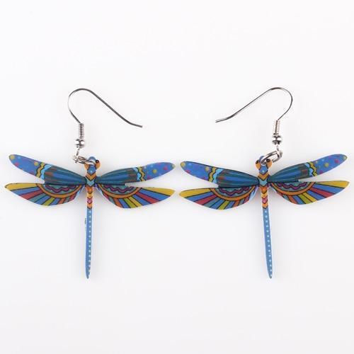 Dangle Dragonfly Earrings