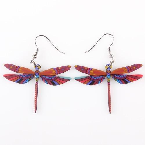 Dangle Dragonfly Earrings