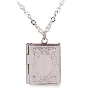 Delicate Book Locket Necklace