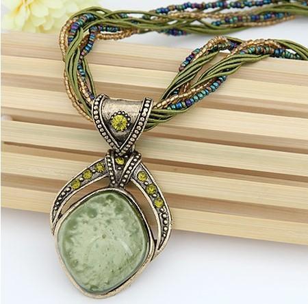 Hand Made Crystal Boho Necklace