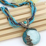 Handmade Boho Crystal Necklace