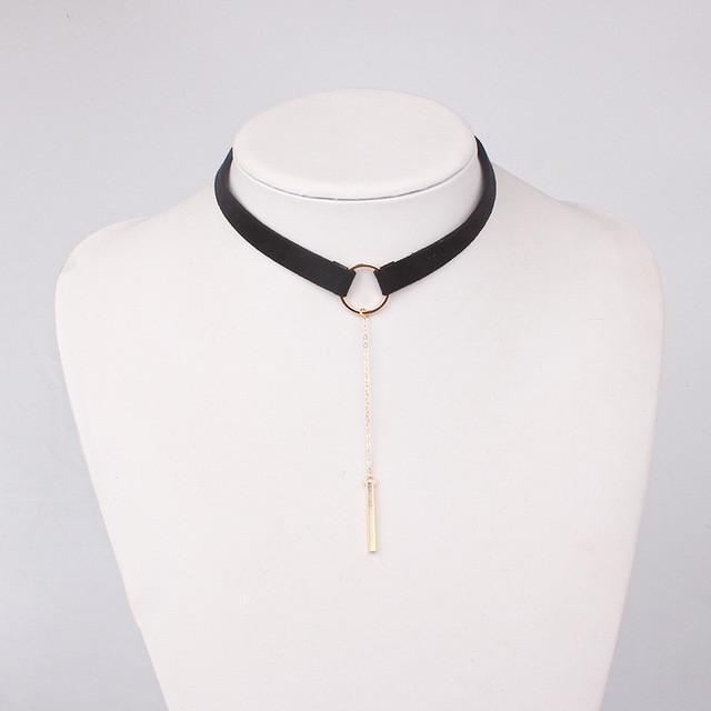 Leather Choker Necklace