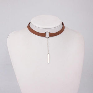 Leather Choker Necklace