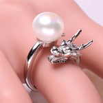 Dragon Style Pearl Rings