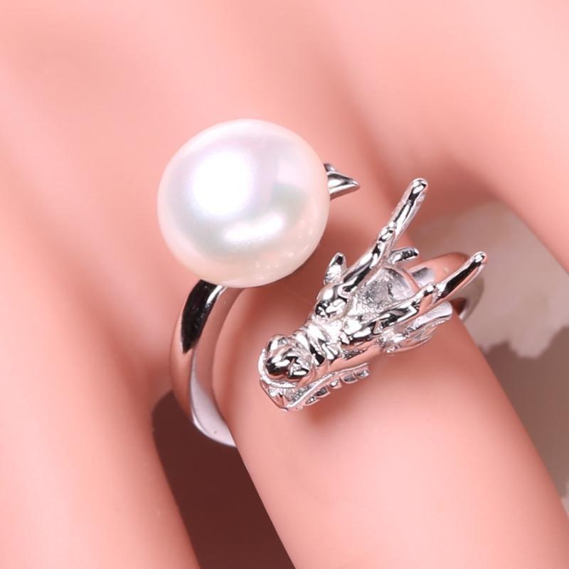 Dragon Style Pearl Rings