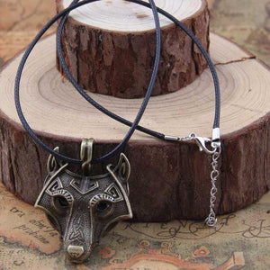 Viking Wolf Head Necklace Original