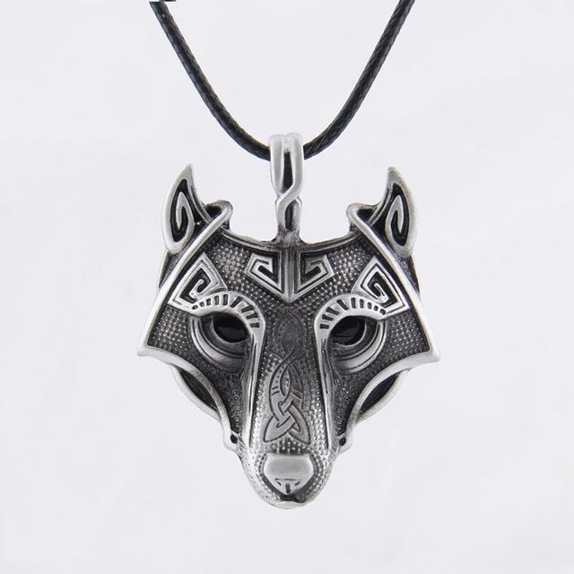 Viking Wolf Head Necklace Original