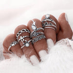 Trendy Fashion Rings 10 Piece Set