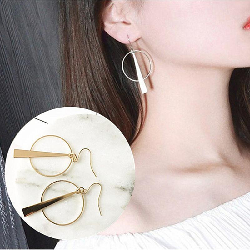 Triangle Loop Drop Earrings