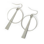 Triangle Loop Drop Earrings