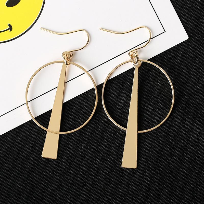 Triangle Loop Drop Earrings