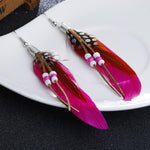 Dylan's Color Feather Earring Collection