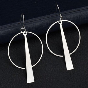 Triangle Loop Drop Earrings