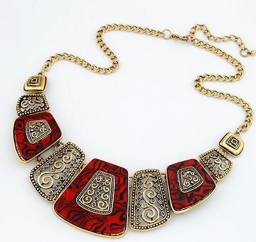 Vintage Geometric Boho Necklace