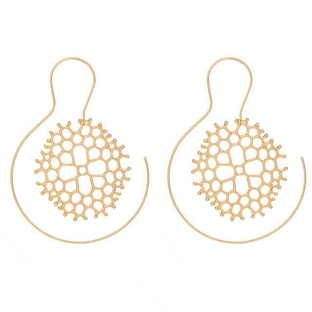 Beehive Circle Earring