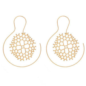 Beehive Circle Earring