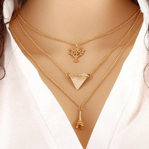 Multi Layer Gold  Necklace