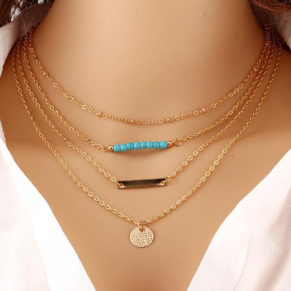 Multi Layer Gold  Necklace