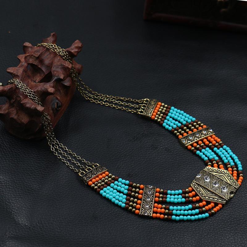 Gypsy Tribal Choker Necklace