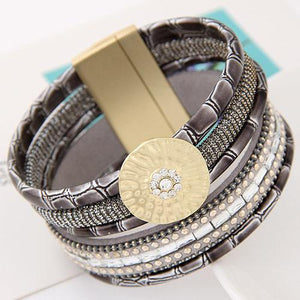 Charming Multilayer Leather Wrap Bracelet