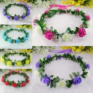 Lovely Rose Flower Headband