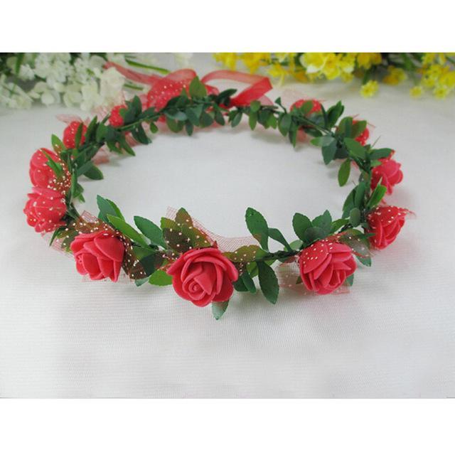 Lovely Rose Flower Headband