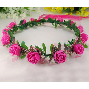 Lovely Rose Flower Headband