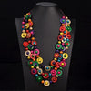 Hand Carved Tribal  Multi Layer Beads Necklace