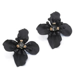 Sexy Black Petal Earrings