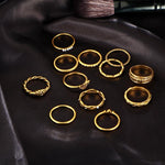 12 pc/set Charming  Gold & Silver Color Ring Set