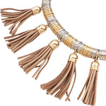 Tassel Boho Leather Necklace