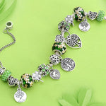 Green Tree of Life Charm Bracelet