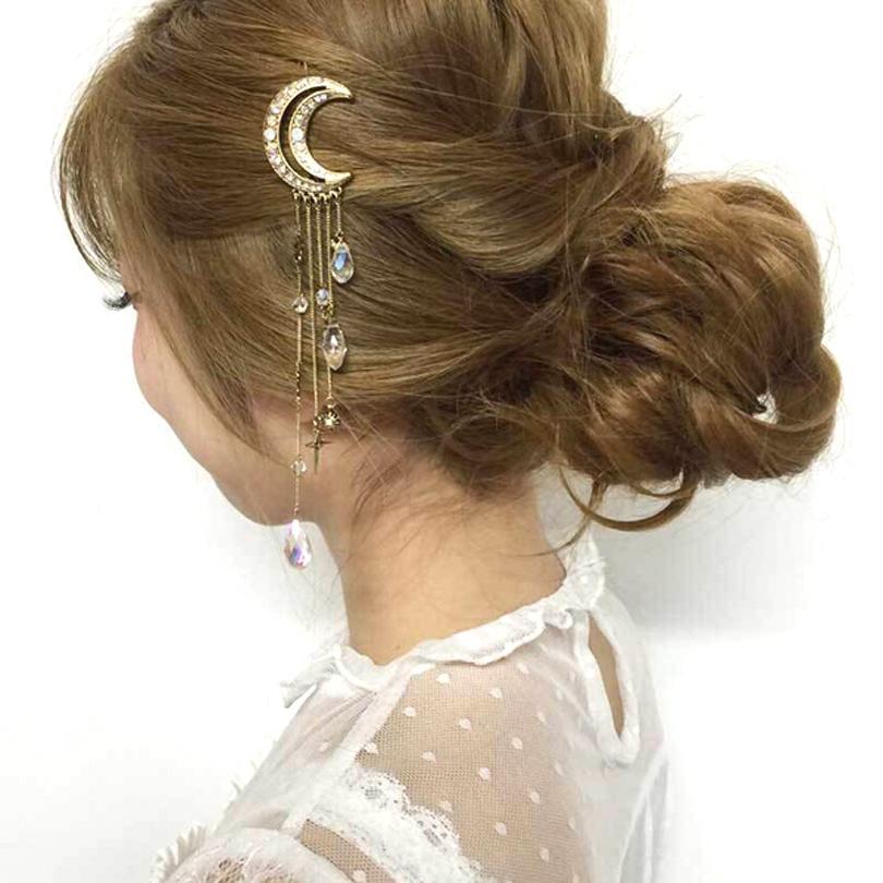 Exquisite Boho  Tassel Moon Hair Clip