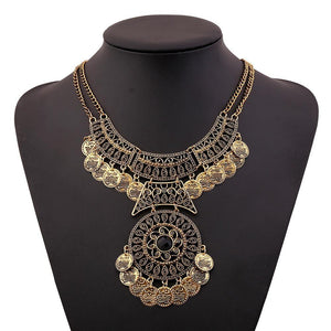 Bohemian Antique Necklace Tribal Collier