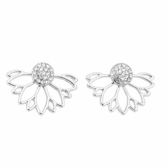 Lotus Crystal  Flower Earring