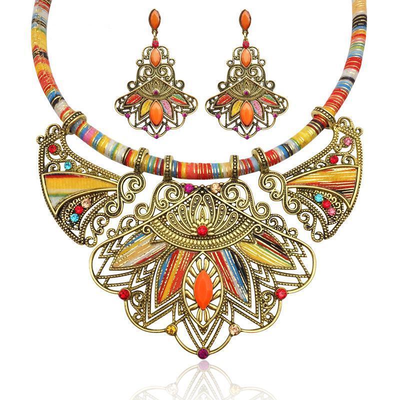 Summer Boho Tribal Necklace