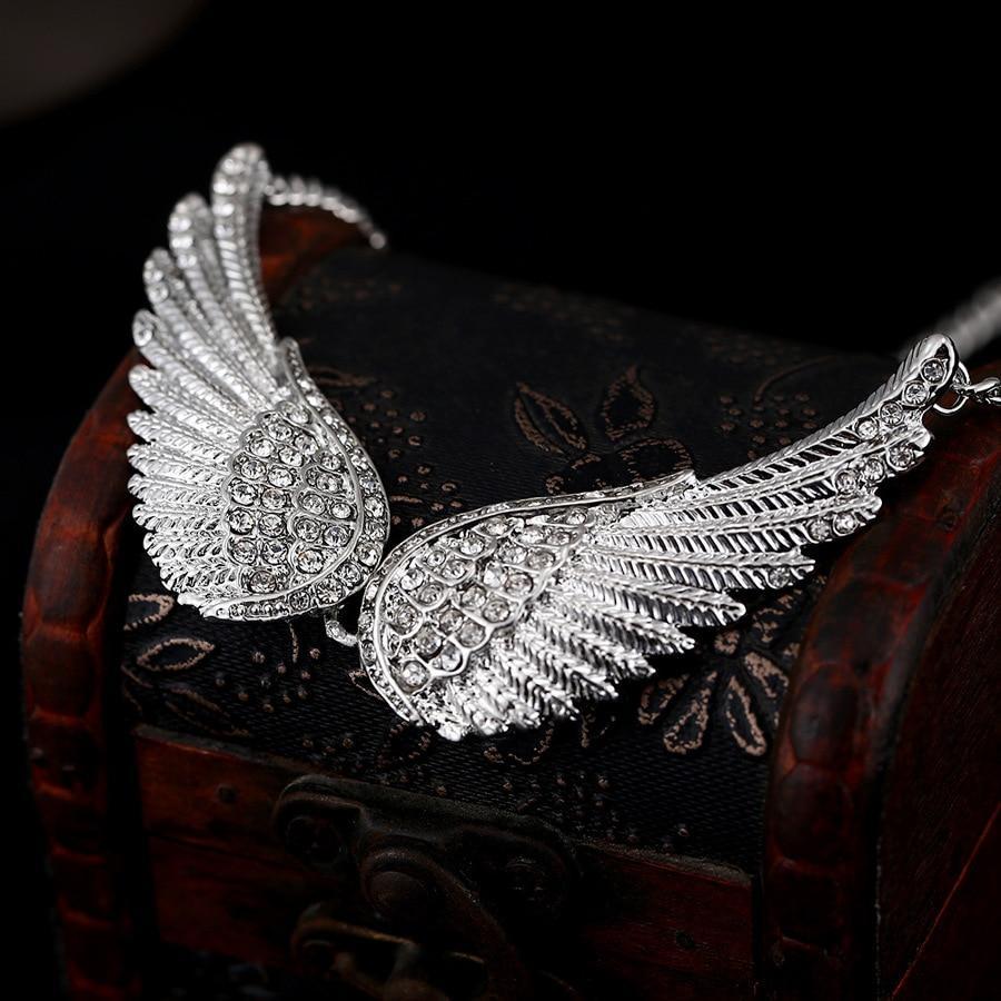 Stunning Angel Wing Rhinestone Pendant