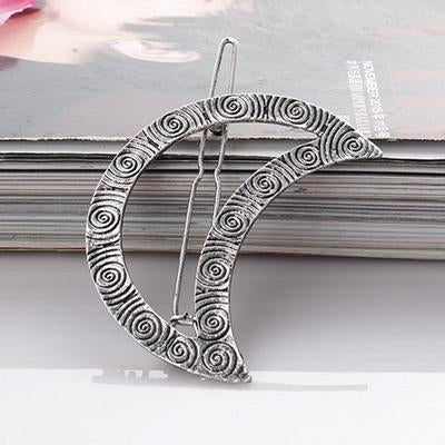 Boho Circle Arrow Fork Hair  Clip