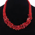 Trendy Coralstone Boho Necklace