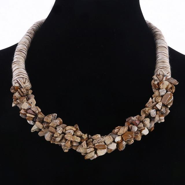 Trendy Multilayer Coral Stone Choker