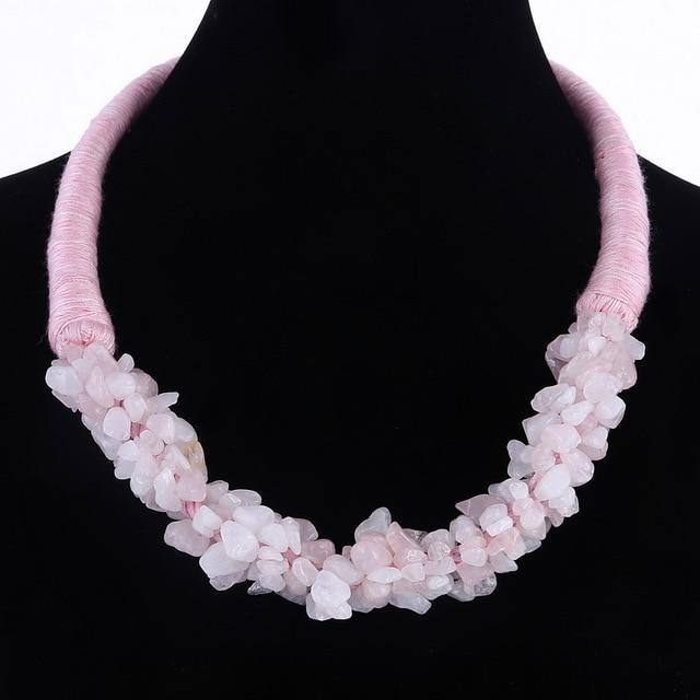 Trendy Multilayer Coral Stone Choker