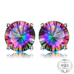 Natural Mystic Rainbow Topaz Earrings