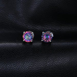 Natural Mystic Rainbow Topaz Earrings