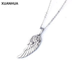 Rose Angel Wing Necklace