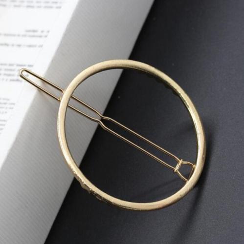 Trending  Triangle Circle Moon Hair Clips Metal Circle Hair