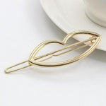 Trending  Triangle Circle Moon Hair Clips Metal Circle Hair