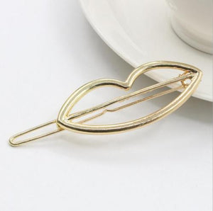 Trending  Triangle Circle Moon Hair Clips Metal Circle Hair