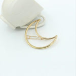 Trending  Triangle Circle Moon Hair Clips Metal Circle Hair