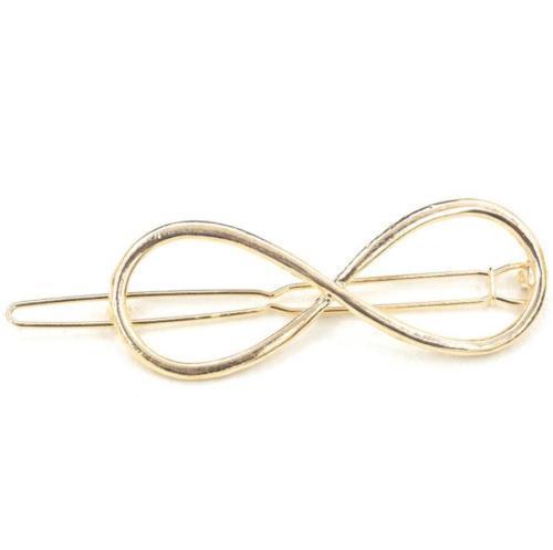 Trending  Triangle Circle Moon Hair Clips Metal Circle Hair