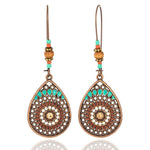 Vintage Ethnic Boho Water Drip Drop Dangel Earrings